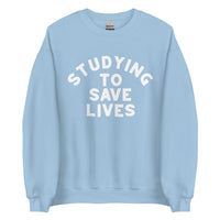 Studying to Save Lives Crewneck